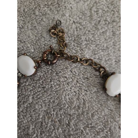 Women's Crystal Pendant Statement Bib Necklace - Picture 3 of 4